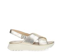 Clarks Premium Dashlite Wish, Sandalia Mujer, Cuero Dorado, 40 EU
