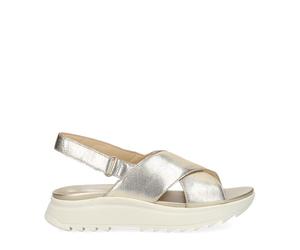 Clarks Premium Dashlite Wish, Sandalia Mujer, Cuero Dorado, 40 EU