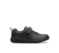 Clarks Premium Daze Bright K, Childrens, Black Leather, 32.5