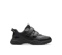 Clarks Premium FeatherShine K Sneaker, Negro, 12.5 UK Niño, Black, 31 EU