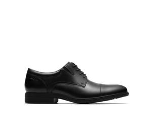 Clarks Premium Gorra Steadwell para Hombre, Piel Negra, 39 2/3 EU