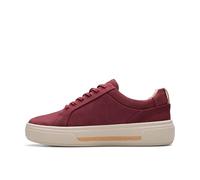 Clarks Premium Hollyhock Walk - Tenis para Mujer, Color borgoña, Talla 3.5 de Reino Unido, Burgundy, 36.5 EU