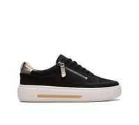 Clarks Premium Hollyhock Zip, Mujer, Negro, Nobuck, 35.5 EU