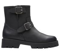 Clarks Premium Ledwick Haley Botas de moda para mujer, color negro aceitoso, talla 40, Lea aceitosa negra, 40.5 EU