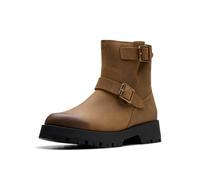Clarks Premium Ledwick Haley Fashion Boot, Dark Sand Oily, 4.5 UK, Dark Sand Oily, 37.5 EU
