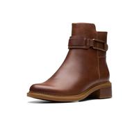 Clarks Premium Maye Bella Botas de moda para mujer, cuero bronceado, 3 UK, marrón (Tan Leather), 36 EU
