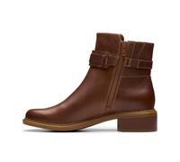 Clarks Premium Maye Bella Botas de moda para mujer, cuero bronceado, talla 36, marrón (Tan Leather), 39 EU
