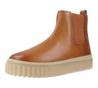 Clarks Premium Mayhill Top Chelsea Botas para mujer, cuero bronceado, 4 UK, marrón (Tan Leather), 37 EU