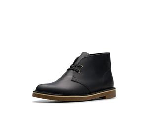 Clarks Premium Men's Shepton Chukka Boot, Piel negra, 45 EU