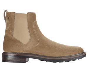 Clarks Premium Newford Easy Chelsea - Botas para hombre, gamuza arena oscura, talla 48, Gamuza arena oscura, 45 EU