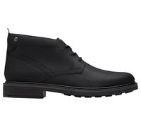 Clarks Premium Newford Mid, Botas Modelo Chukka Hombre, Piel Negra, 40 EU