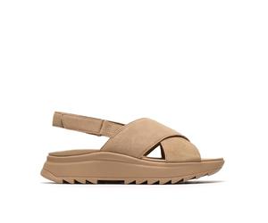 Clarks Premium Sandalias DashLite Wish para mujer, ante beige, 3.5 UK