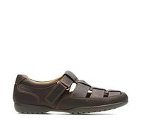 Clarks Recline Open 20348485 - Sandalias de cuero para hombre, color marrón, talla 44.5