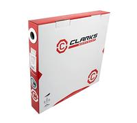 Clarks Road Die-Drawn S/S Alambre de freno interior de 1,5 mm de ancho x 2000 mm de largo, caja dispensadora de pezones de pera (100 unidades)