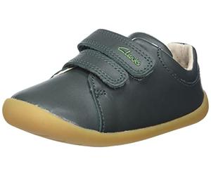 Clarks Roamer Craft T, Zapatillas Niños, Green Leather, 18 EU Ancho