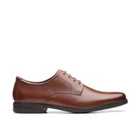 Clarks Ronnie Walk Derby para Hombre, Dark Tan Lea, 42 EU