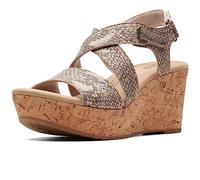 Clarks Rose Way, Sandalias Mujer, Negro 261713194, 38.5 EU