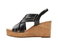 Clarks Sabina Sling, Sandalia Mujer, Black/Black, 41.5 EU