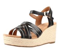 Clarks Sabina Strap, Sandalia Mujer, Black Leather, 35.5 EU