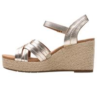 Clarks Sabina Strap, Sandalia Mujer, Champagne, 36 EU