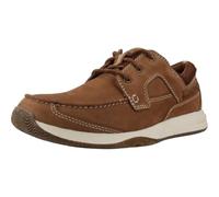 Clarks Sailview Lace, Zapatillas Hombre, Marrón (Light Tan Nubuck), 45 EU