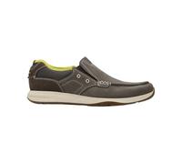 Clarks Sailview Step - Zapatillas tipo mocasín para hombre, Gris Combi, 7 Wide