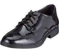 Clarks Sami Walk Y, Zapatos de cordones derby Niñas, Negro (Negro Black Patent), 35.5 EU