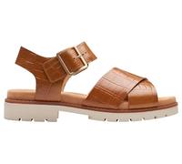 Clarks Sandalia cruzada Orinoco para mujer, Tan Interest, 35.5 EU