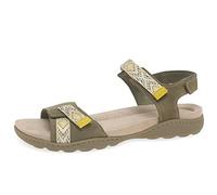 Clarks Sandalia deportiva Amanda Sprint para mujer, Olive Suede, 40 EU