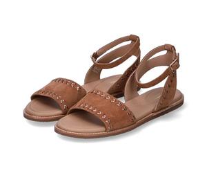 Clarks Sandalia Maritime May para mujer, gamuza bronceada, 36,5 EU, Ante beige, 36 EU
