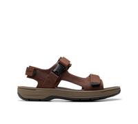 Clarks Sandalia para hombre Saltway Edge, Lea marrón oscuro., 45 EU