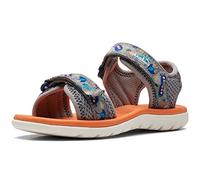Clarks Sandalia para niña Surfing Tide K, gris, 27.5 EU Ancho