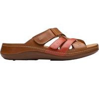 Clarks Sandalias Cecily para mujer, Tan Combi, 7.5 Narrow