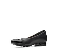 Clarks Sandalias cerradas Juliet Monte para mujer, Piel negra, 37.5 EU