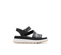 Clarks - Tuscan Strap, Sandalia De las mujeres, Black Leather,