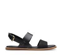 Clarks Sandalias Karsea Strap para mujer, Color negro., 37.5 EU