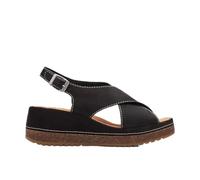 Clarks Kassanda Step, Sandalia Mujer, Negro, Nobuck, 41 EU