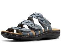Clarks Sandalias Laurieann Rio para mujer, Piel azul y gris., 38 EU