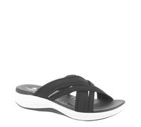 Clarks - Sandalias Mira Isle para mujer, Negro (Black Textile), 37 EU