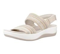 Clarks Sandalias planas Arla StrollFlat para mujer, Beige Combi, 41 EU