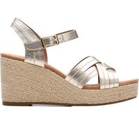 Clarks - Sandalias Sabina de correa para mujer, Champán (Champagne Leather), 5.5
