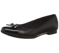 Clarks Scala Bloom Y, Bailarinas Niñas, Negro (Black Leather), 36 EU