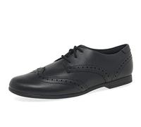 Clarks Scala Lace Y, Zapatos de cordones derby Niñas, Negro (Negro Black Leather Black Leather), 35.5 EU