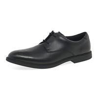 Clarks Scala Loop Youth, Zapatos de Cordones Derby, Black Leather, 40 EU Ancho