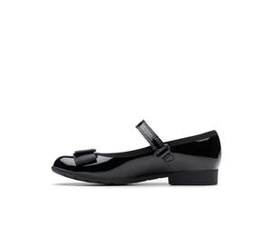 Clarks Scala Tap K, Bailarinas Niñas, Negro (Negro Black Pat Black Pat 06), 30 EU