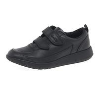 Clarks Scape Flare K, Zapatillas Niños, Negro (Negro Black Leather Black Leather), 33.5 EU