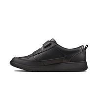 Clarks Scape Flare Y, Zapatos de vestir par uniforme Niñas, Negro (Negro), 35.5 EU