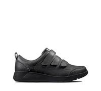 Clarks Scape Sky - Zapatos Juveniles de Piel en Color Negro, Ajuste estándar, Talla 10, Piel Negra, 44.5 EU