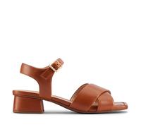 Clarks Serina35 Cross, Sandalia Mujer, Tan Leather, 39.5 EU