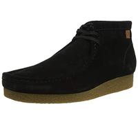 Clarks Shacre Boot, Botas modelo Chukka para Hombre, Negro Black Leather, 43 EU